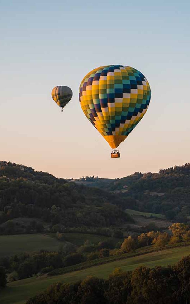 Balloon ride in Tuscany