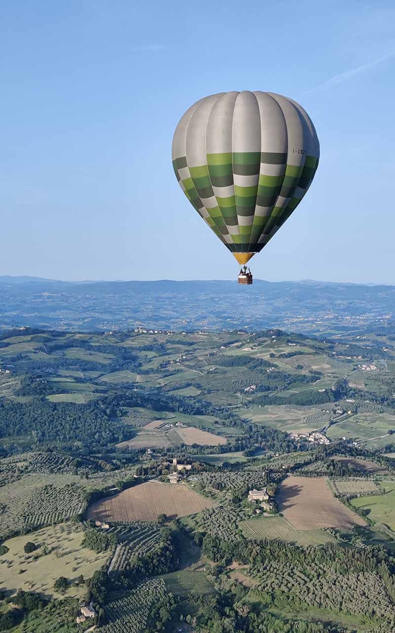 hot air balloon flight PRIVATO TUSCANY BALLOONING